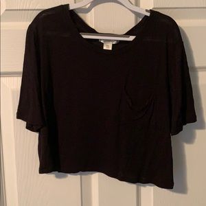 Black crop top